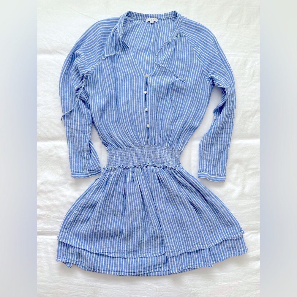 Rails Jasmine Dress in Azure Stripe - size Small